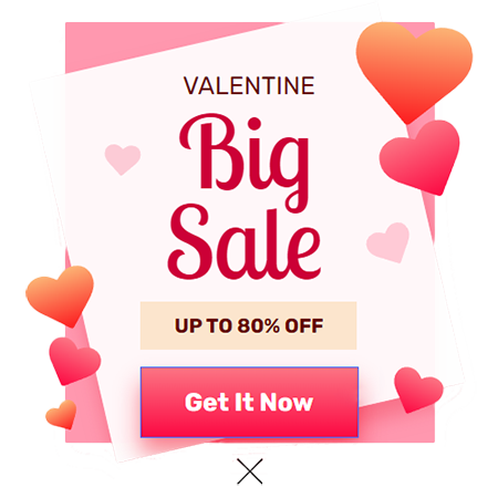 Showcased Valentine Template